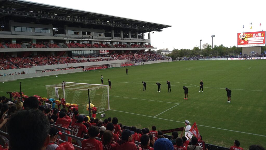 試合終了後のゴール裏